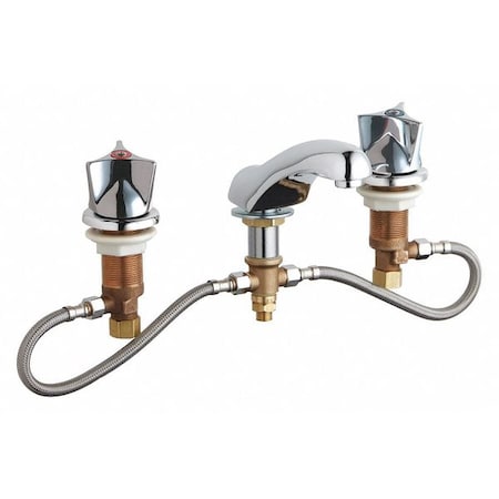 Chicago Faucet Manual Bathroom Faucet, 6" - 26" Mount, Chrome plated 404-HZ950ABCP