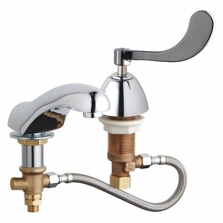 Chicago Faucet Manual Bathroom Faucet, 3" - 13" Mount, Chrome plated 404-HZCW317ABCP