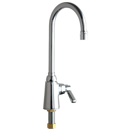 Chicago Faucet Manual Single Supply Sink Faucet, Single Hole Mount, Chrome plated 1 Hole 350-VPAABCP