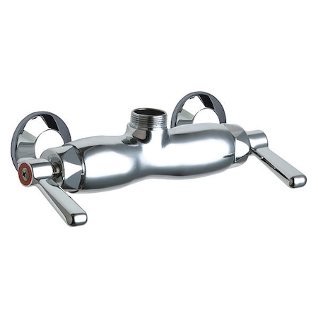 Chicago Faucet Manual Sink Faucet, 3" - 8-3/8" Mount, Chrome plated 445-LESAAB