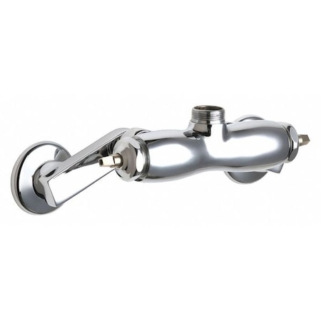 Chicago Faucet Manual Sink Faucet, 3" - 8-3/8" Mount, Chrome plated 445-LESHAB