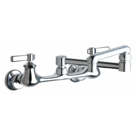 Chicago Faucet Manual Sink Faucet, 7-1/4" - 8-3/4" Mount, Chrome plated 540-LDDJ13ABCP