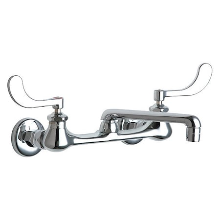 Chicago Faucet Manual Sink Faucet, 8" Mount, Chrome plated 540-LD317WXFABCP