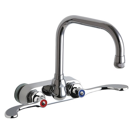 Chicago Faucet Manual Bathroom Faucet, 4" Mount, Chrome plated 521-317XKABCP