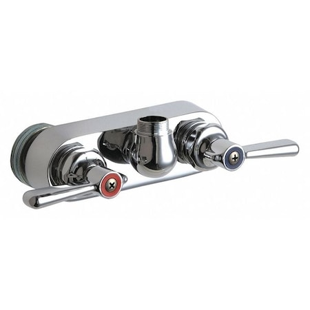 Chicago Faucet Manual Service Sink Faucet, 4" Mount, Chrome plated 521-LESAB