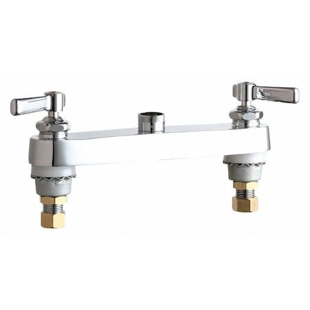 Chicago Faucet Manual Bathroom Faucet, 8" Mount, Chrome plated 527-LESAB