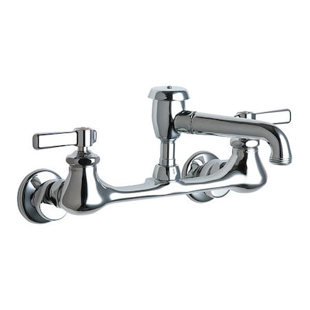 Chicago Faucet Dual-Handle Hot And Cold Water Sink Faucet, 7-1/4" to 8-3/4" Adjustable Mount, Chrome plated 540-LDL5VBCP