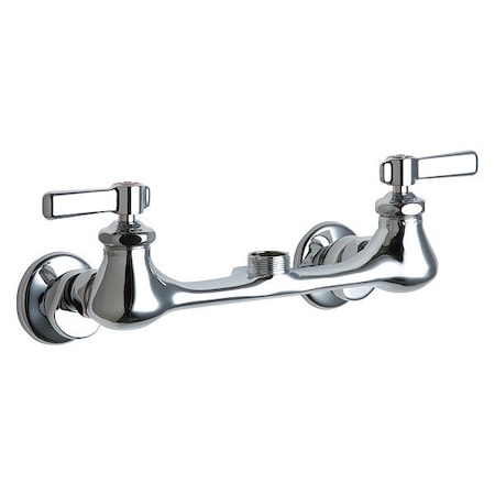 Chicago Faucet Manual Service Sink Faucet, 7-1/4" - 8-3/4" Mount, Chrome plated 540-LDLESAB