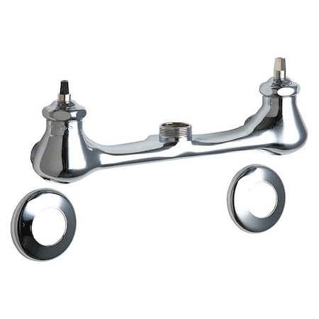 Chicago Faucet Manual Service Sink Faucet, 8" Mount, Chrome plated 540-LDLESHAXKAB