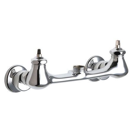 Chicago Faucet Manual Sink Faucet, 7-1/4" - 8-3/4" Mount, Chrome plated 540-LDLESHAB
