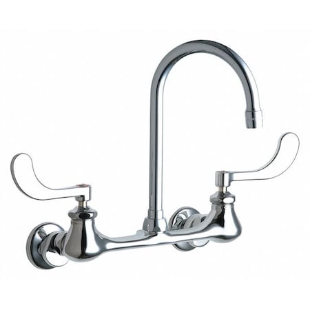 Chicago Faucet Manual Sink Faucet, 7-1/4" - 8-3/4" Mount, Chrome plated 631-GN2AE3VPABCP