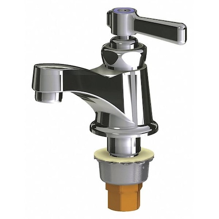 Chicago Faucet Manual Faucet Repair Part, Single Hole Mount, Chrome plated 1 Hole 730-244COLDABCP