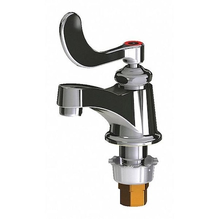 Chicago Faucet Manual Bathroom Faucet, Single Hole Mount, Chrome plated 1 Hole 700-317HOTABCP