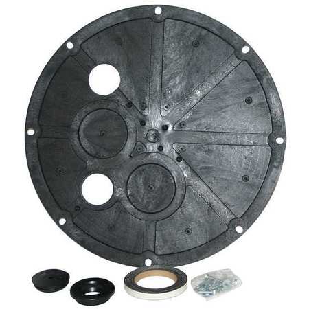 LITTLE GIANT PUMP 20-1/2 in. Sump Basic Cover with 2 in. Vent Holes 14940654