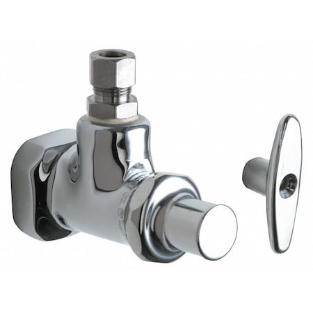 Chicago Faucet Angle Stop Fitting With Loose Key 1012-ABCP