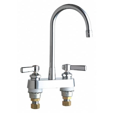 Chicago Faucet Manual Bathroom Faucet, 4" Mount, Chrome plated 895-RGD2ABCP