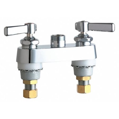 Chicago Faucet Manual Bar/Pantry Faucet, 4" Mount, Chrome plated 895-LESAB