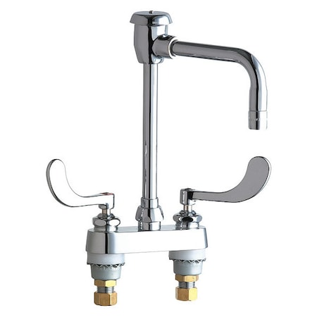 Chicago Faucet Manual Bathroom Faucet, 4" Mount, Chrome plated 895-317GN8BVBE3MAB