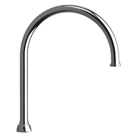Chicago Faucet 8In Rigid / Swing Gooseneck Spout GN8JKABCP