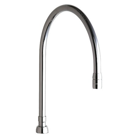 Chicago Faucet 10In Gooseneck Swing Spout GN10AE3SWGJKABCP