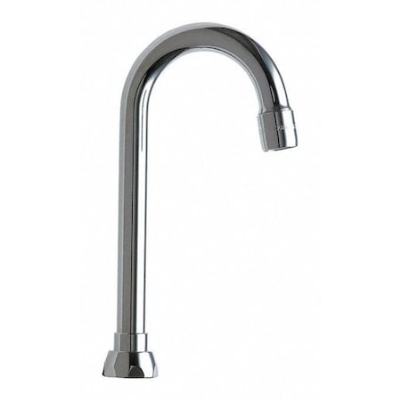 Chicago Faucet 3 1/2In Rigid / Swing Gooseneck Spout GN1AE35JKABCP