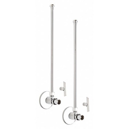 Chicago Faucet Angle Stop Compression Valve With Supply STC-11-11-PR-AB
