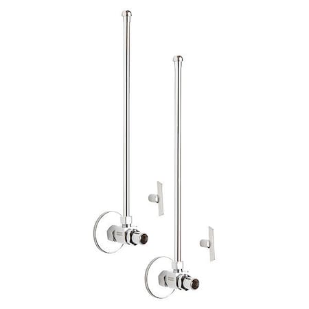 Chicago Faucet Angle Stop Compression Valve With Supply STC-31-11-PR-AB