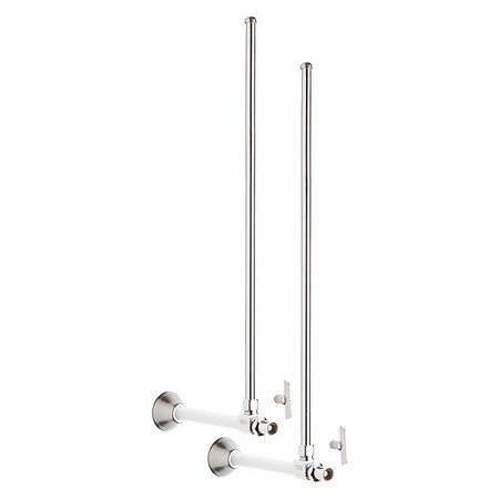 Chicago Faucet Angle Stop Compression Valve With Supply STC-52-12-PR-AB