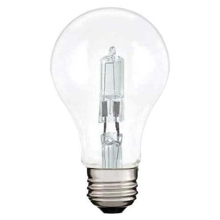 Shat-R-Shield Halogen LightBulb,A19,E26,43W (43A19 CL2CT) | Zoro