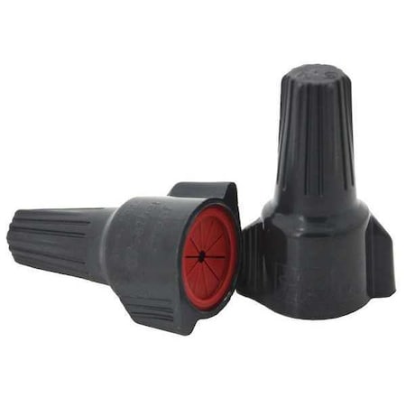 Ideal Twist-On Wire Connector, 8 AWG Max, Gray, Red, Thermoplastic Polyester Insulation, 600 V, 20 PK 30-1162P