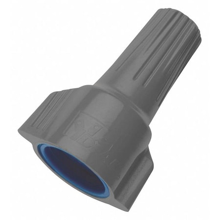 Ideal Twist-On Wire Connector, 6 AWG Max, Blue, Gray, Thermoplastic Polyester Insulation, 600 V, 50 PK 30-1263J