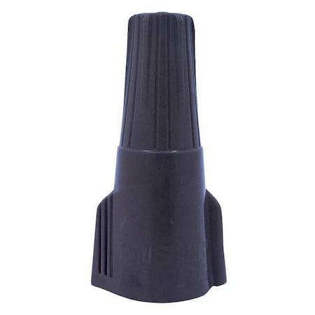 Ideal Twist-On Wire Connector, 10 AWG Max, Gray, Thermoplastic Polyester Insulation, 600 V, 25 PK 30-1160
