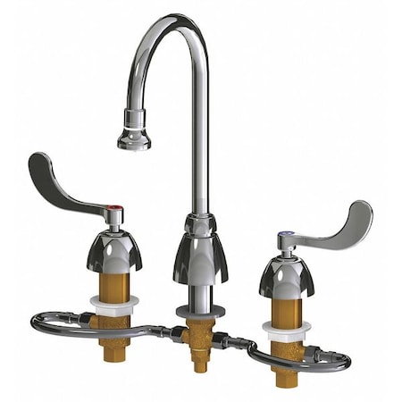 Chicago Faucet Concealed Kitchen Sink Faucet, Manual, 6" to 26" Mount, Commercial 786-HGN2BE4-317AB