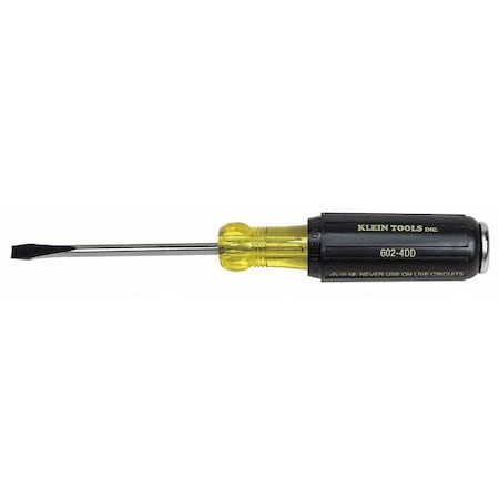 KLEIN TOOLS Demolition Slotted Screwdriver 1/4 in Round 602-4DD