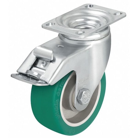 Zoro Select Swivel Plate Caster, Poly, 4 in., 400 lb., C L-ALST 100K-12-FI