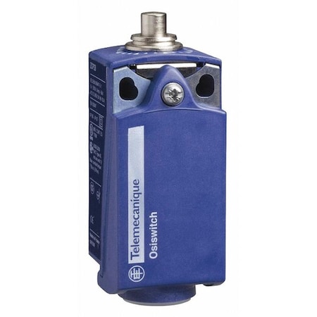 Telemecanique Sensors Limit Switch, Plunger, 1NC/1NO, 10A at 240V AC, Actuator Location: Top XCKP2110G11