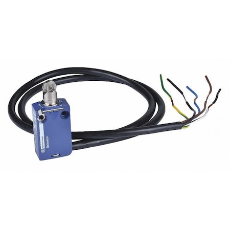 Telemecanique Sensors Limit Switch, Plunger, Roller, 1NC/1NO, 6A at 240V AC, Actuator Location: Top XCMD2102L2