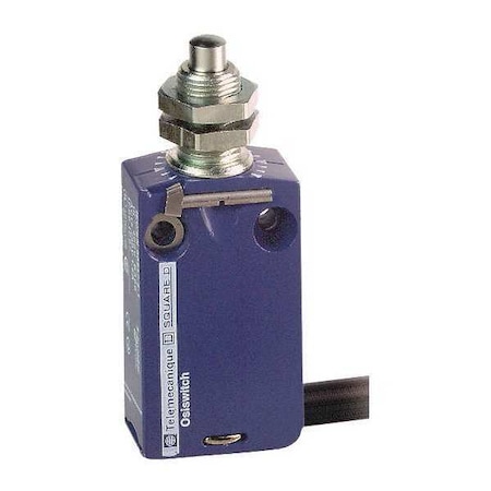 Telemecanique Sensors Limit Switch, Plunger, 1NC/1NO, 6A at 240V AC, Actuator Location: Top XCMD21F0L2