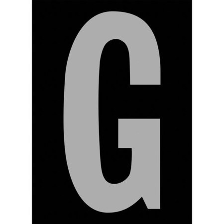 Electromark Letter Label, G, Silver/Black REFLSK6.0G
