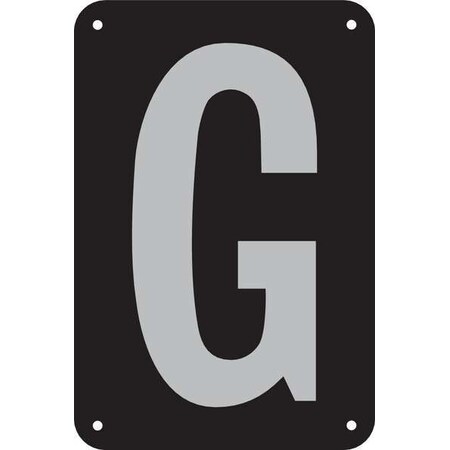 Electromark Letter Card, G, 3In, Slvr/Blk, PK25 SLIDESKAR3SG