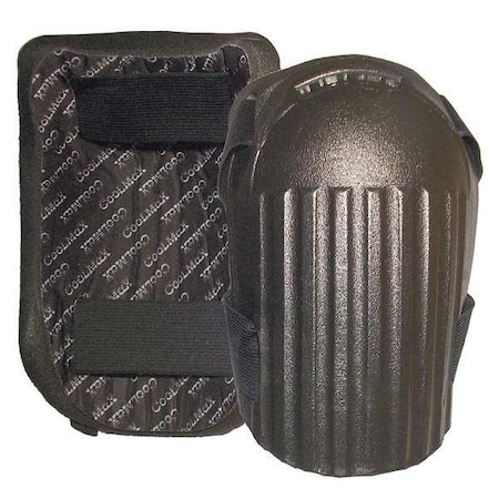 Impacto Knee Pads, Hard Shell, Foam Pad, hook-and-loop Closure, 2 Straps, Black, Universal 845-00