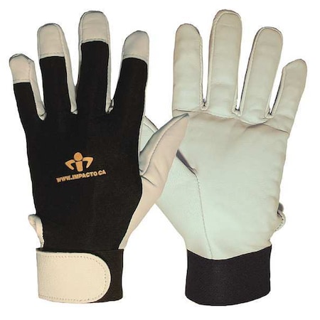 Impacto Anti-Vibration Gloves, Leather, M, PR US41330