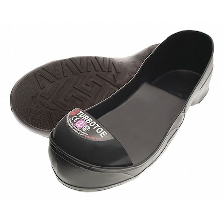 Impacto Turbotoe Steel Toe Cap, Overshoes, PVC, Black, Men's Size 15-16, 3XL, 1 Pair TTXXXL