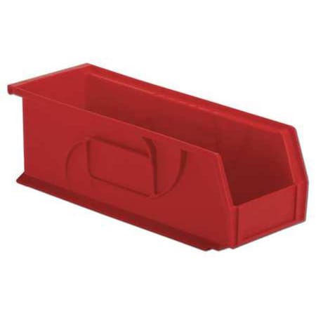Lewisbins Hang & Stack Storage Bin, Plastic, Red, 5 in H, 5 1/2 in W, 14 3/4 in L PB1405-5 Red