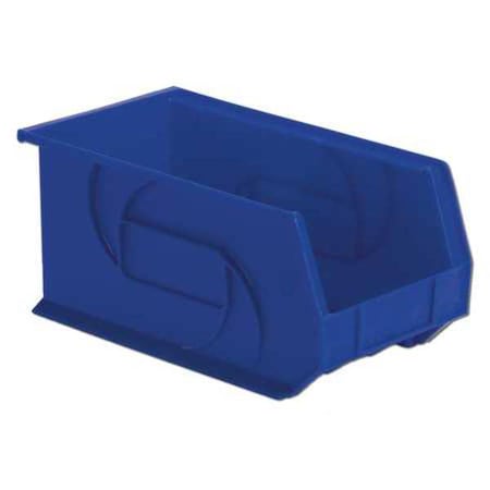 Lewisbins Hang & Stack Storage Bin, Plastic, Blue, 7 in H, 8 1/4 in W, 14 3/4 in L PB148-7 Blue