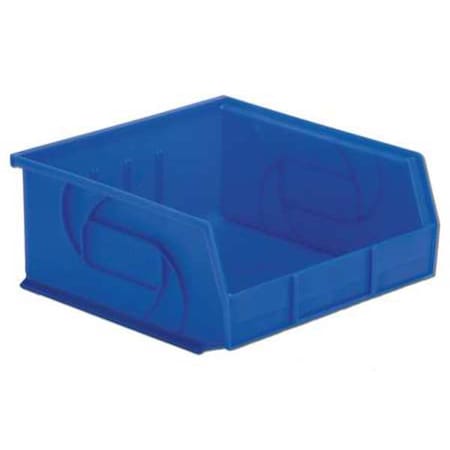 Lewisbins Hang & Stack Storage Bin, Plastic, Blue, 5 in H, 11 in W, 10 7/8 in L PB1011-5 Blue