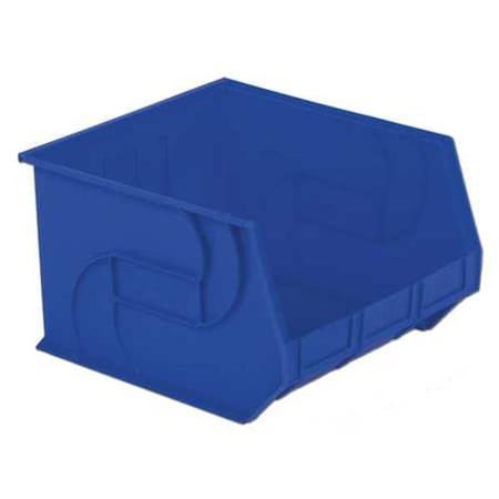 Lewisbins Hang & Stack Storage Bin, Plastic, Blue, 11 in H, 16 1/2 in W, 18 in L PB1816-11 Blue