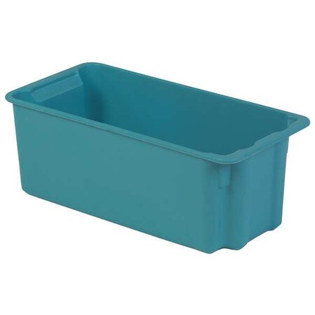 Lewisbins Stack & Nest Bin, Fiberglass Reinforced Polyester, 11 3/8 in W, 9 in H, 24 1/8 in L, Blue SN2010-9 Blue