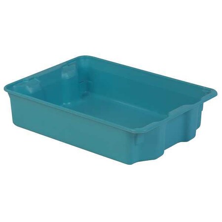 Lewisbins Stack and Nest Bin, Fiberglass Reinforced Polyester, 18 1/8 in W, 6 1/8 in H, 25 1/4 in L, Blue SN2217-6 Blue
