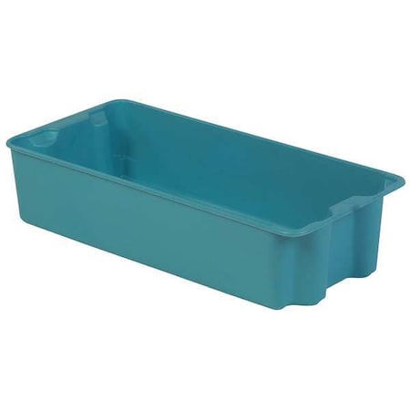Lewisbins Stack and Nest Bin, Fiberglass Reinforced Polyester, 13 3/4 in W, 7 in H, 29 5/8 in L, Blue SN2713-7 Blue